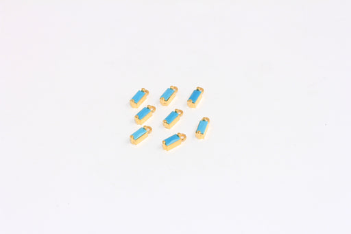 Shiny Gold CZ Drop Beads