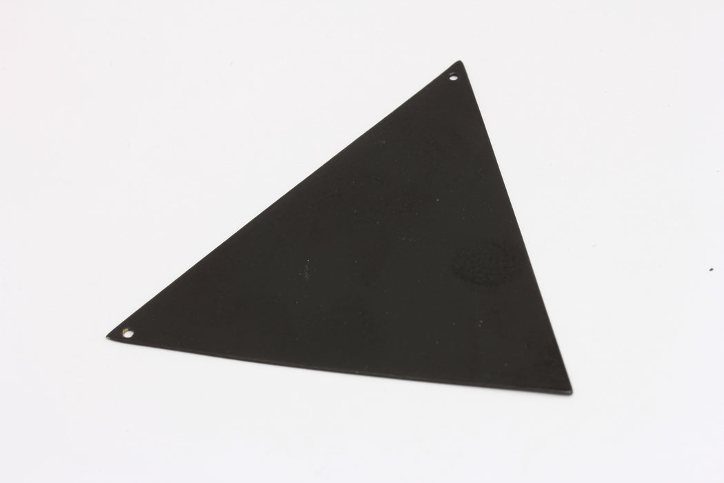 60x70mm Mat Siyah Kaplamalı Üçgen Kolye, Büyük Üçgen Kolye, ETS45