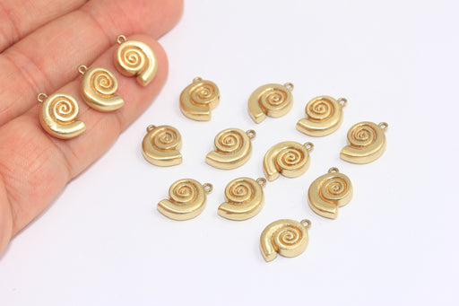 Brass Sea Shell Charms