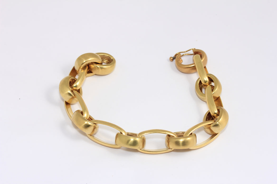 Brass Large Link Chain Bracelet
