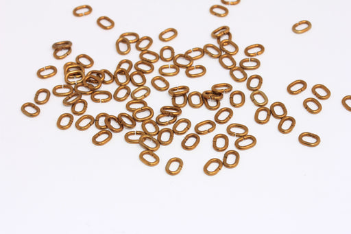 Brass Oval Jump Rings