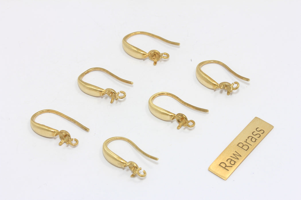 11x17mm Ham Pirinç Kulak Telleri, Ham Pirinç Balık Kancaları, Küpe Ayarları, CMR110