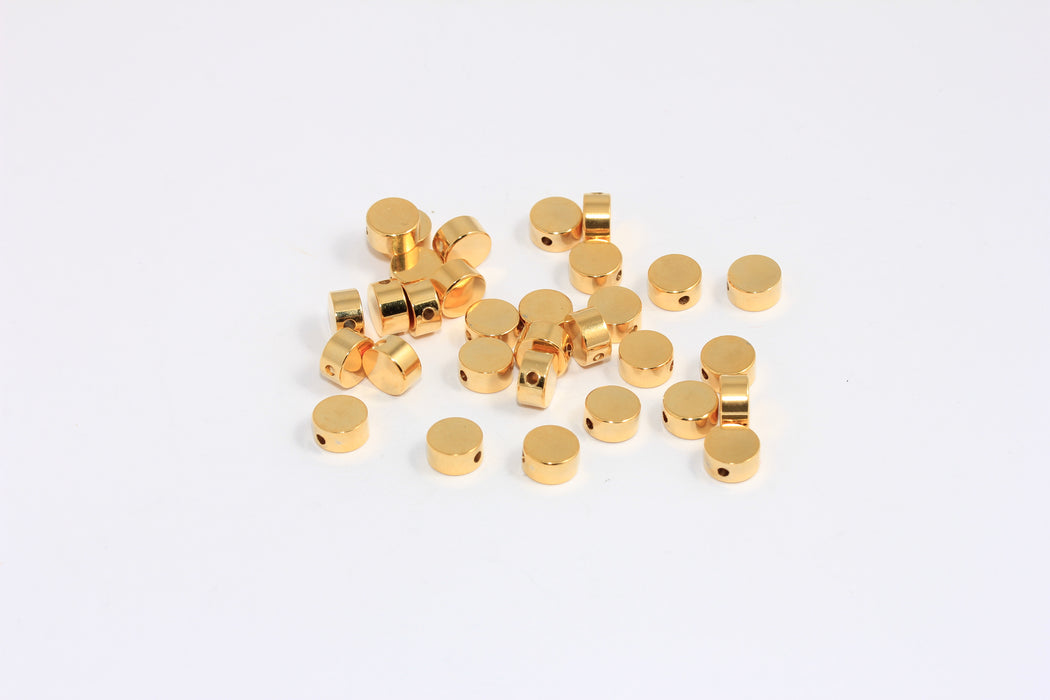Flat Coin Sliding Bracelet Beads