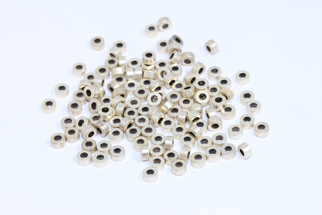 Spacer Beads, Silver Industrial Spacers