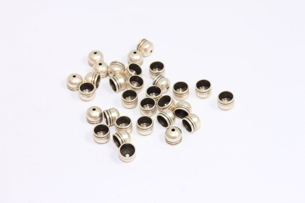 Antique Silver End Caps