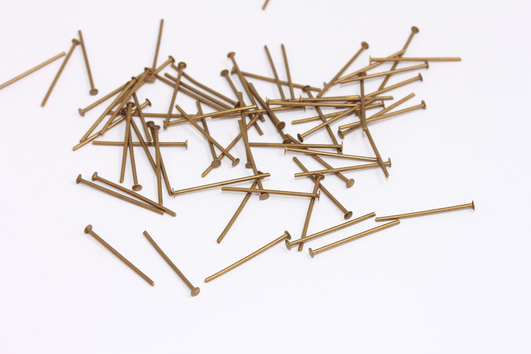 Antique Bronze Head Pins