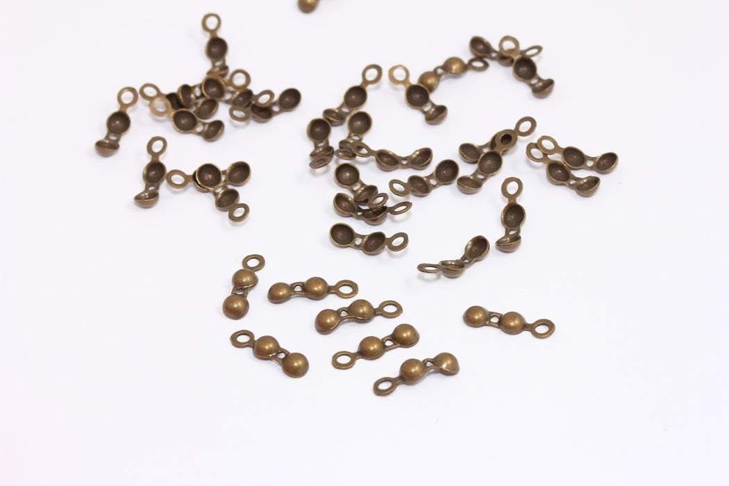 Bronze Plated Crimp Beads