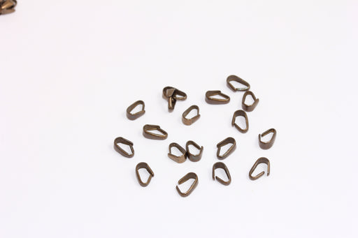 Antique Bronze Pinch Bails
