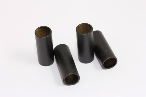 Black Painted Tube Beads, Tube Bracelet Charms