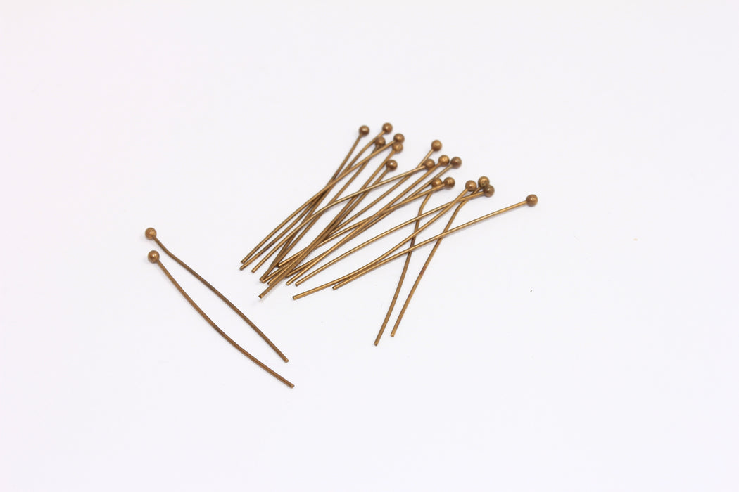 Antique Bronze Head Pins