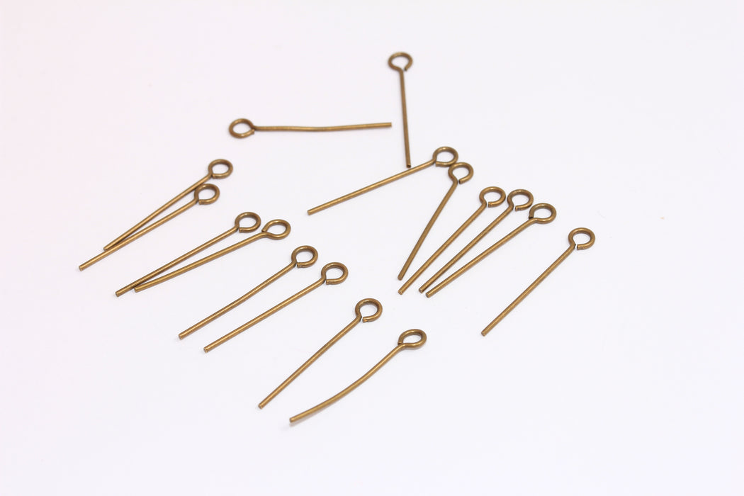 Antique Bronze Eye Pin