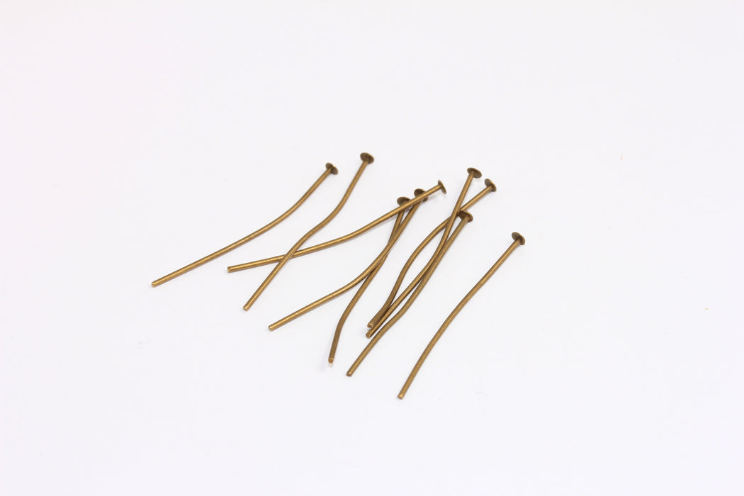 Antique Bronze Head Pins