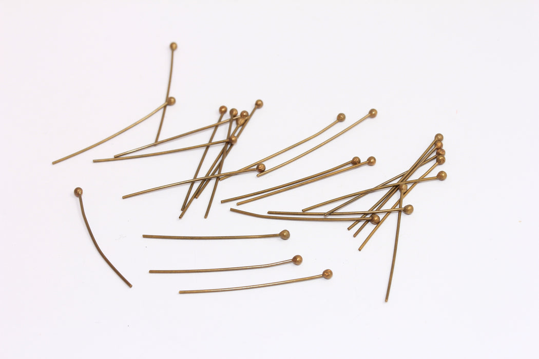 Antique Bronze Head Pins