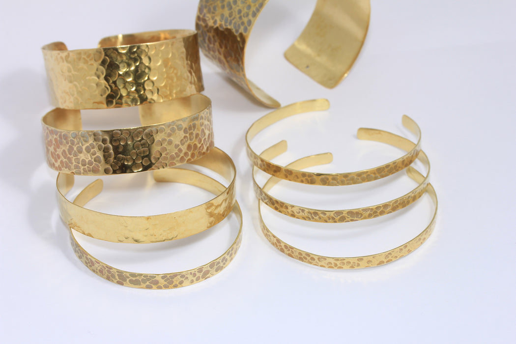 Brass Hammered Bangle