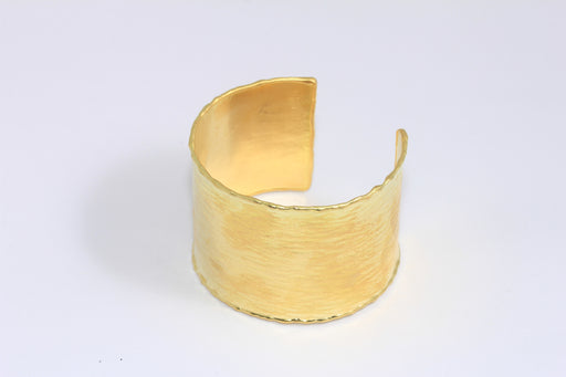 Brass Hammered Cuff Bracelet