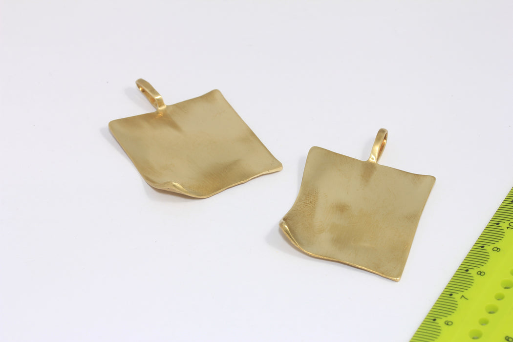 Brass Square Charms