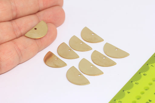 Brass Semicircle Pendant