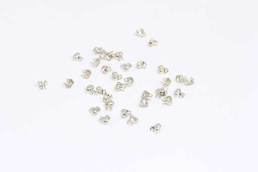 Rhodium Plated Crimp Beads