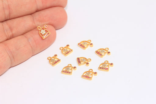 Shiny Gold Noel Charms