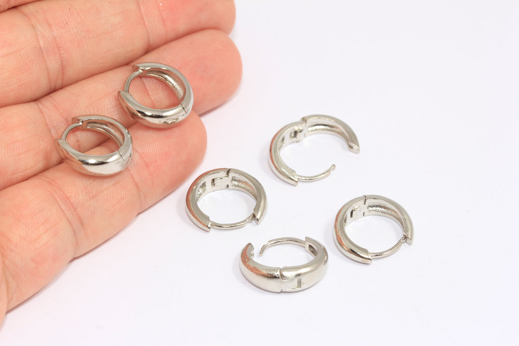 Lever Back Earrings, Silver Earring Hoops