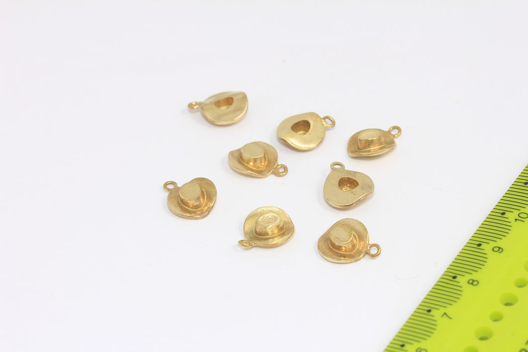 Brass Cowboy Charms
