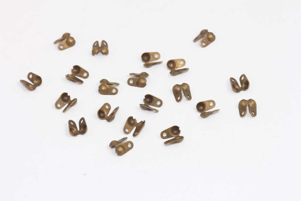 Bronze Ball Chain Crimps