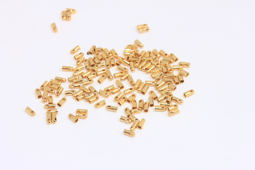 Shiny Gold Bead Caps