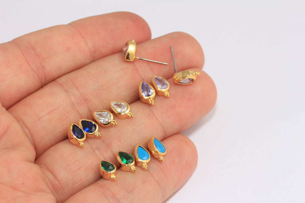 Crystal Teardrop Earrings,