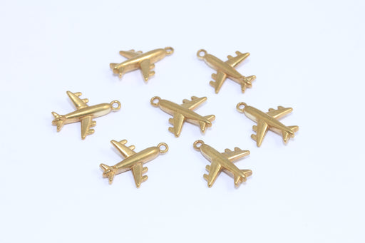 Brass Plane Pendant