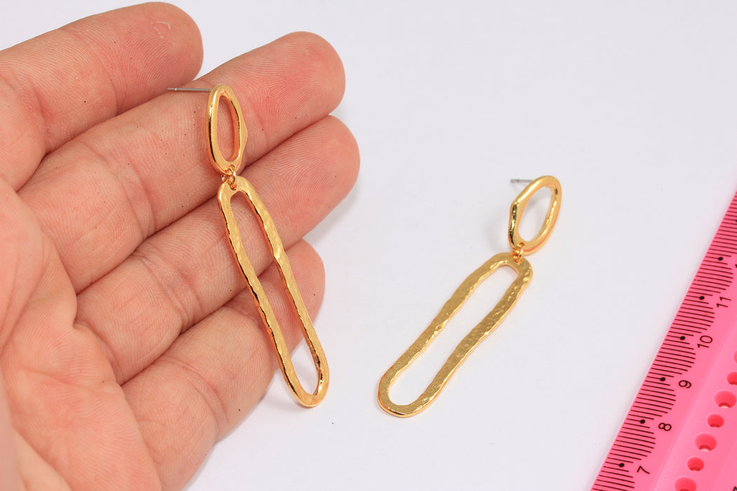 Chandelier Earrings, Long Drop Stud Earrings