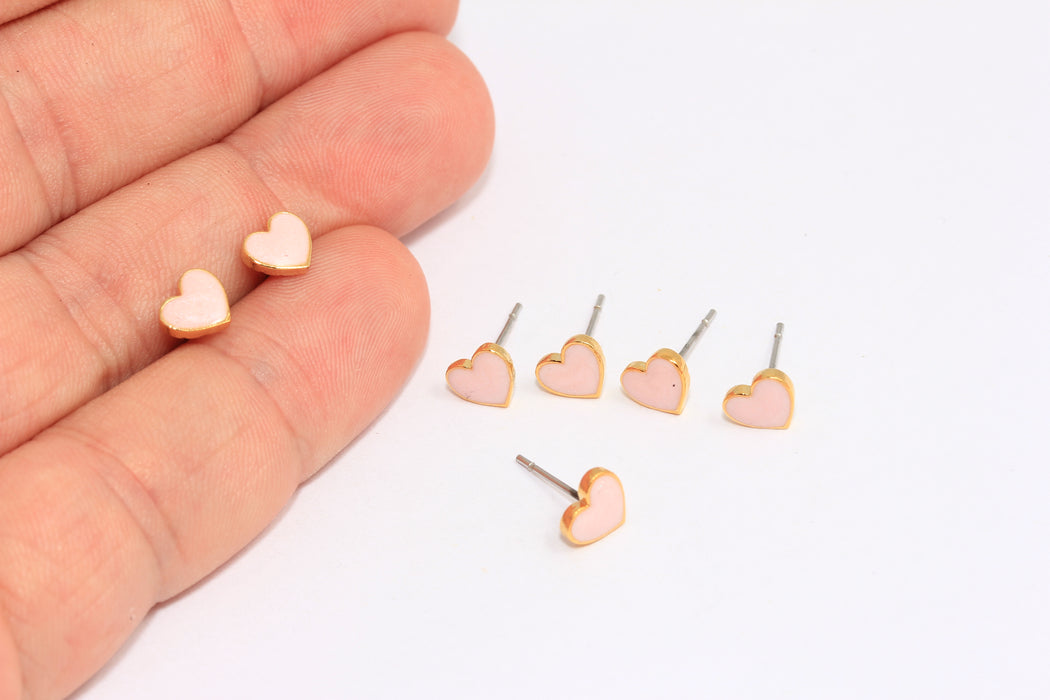 Minimalist Heart Studs