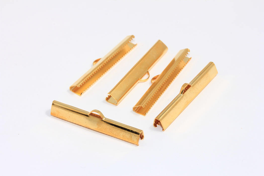Shiny Gold Ribbon Crimps