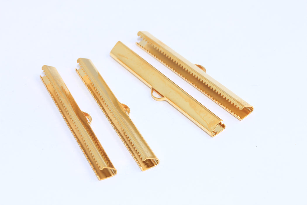 Shiny Gold Ribbon Crimps