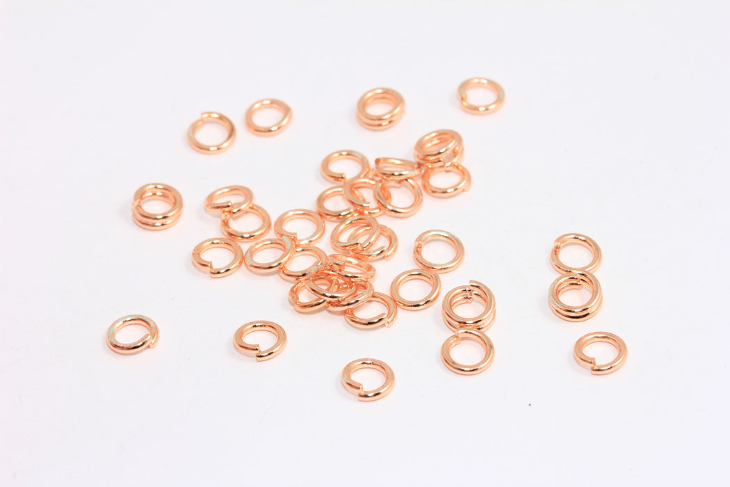 Rose Gold Plated Jump Rings