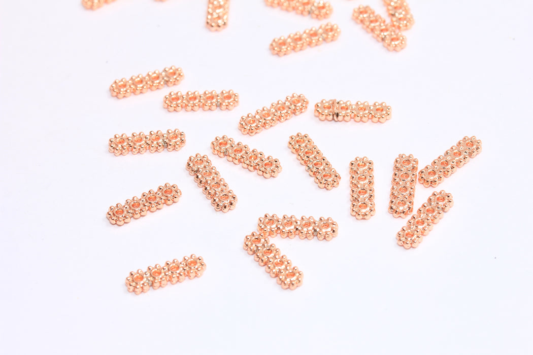 Rose Gold Plated Flower Beads