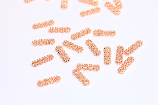 Rose Gold Plated Flower Beads