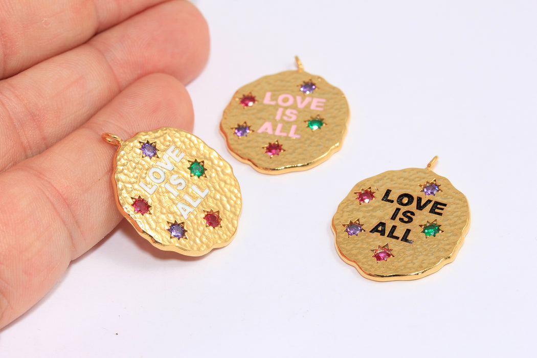 Shiny Gold CZ Star Charm