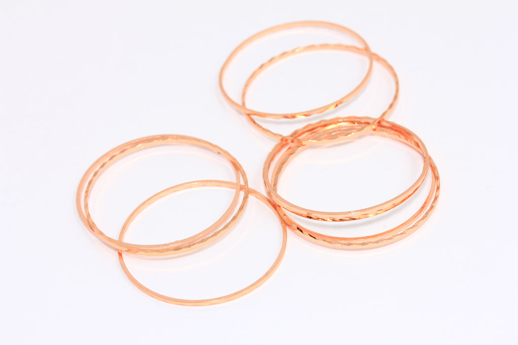30mm Rose Gold Plated Closed Ring, Connector Charms, Circle Connectors, ROSE400