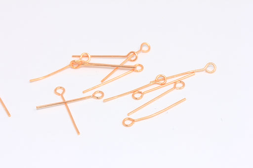 Rose Gold Plated Eye Pins