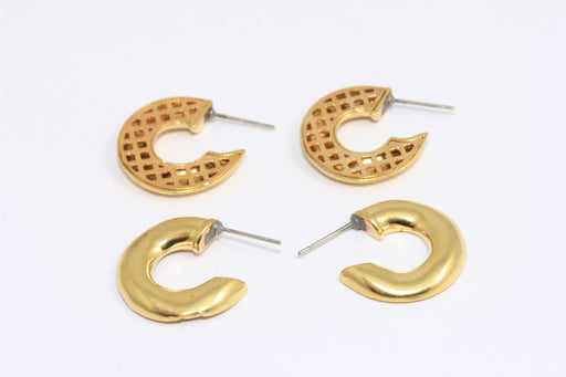 Flat Hoop Earrings, Circle Earrings, Tube Earrings