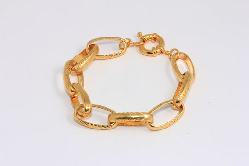Shiny Gold Chain Link Bracelet