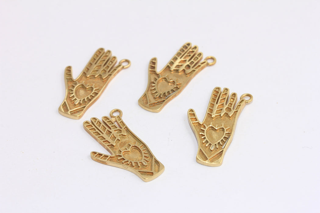 Brass Hand Charms