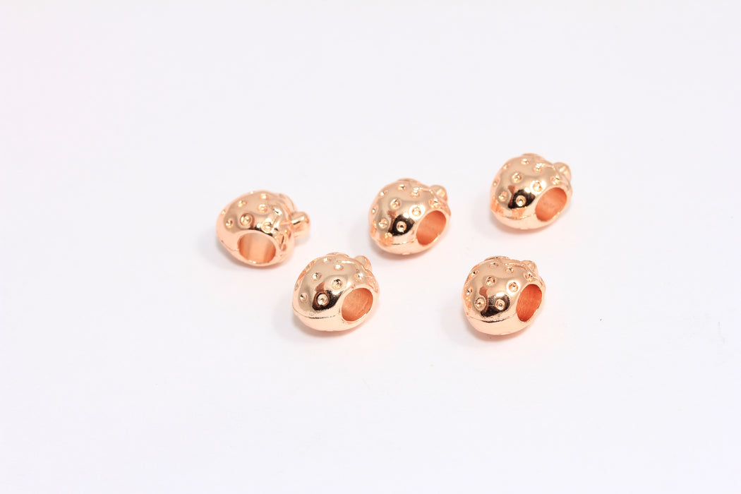 Sliding Beads, Strawberry Pendant, Fruit Charms