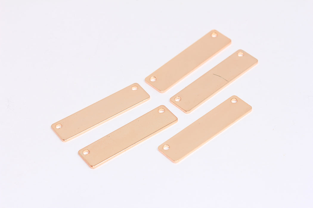 8x30 mm Gül Altın İsimlik Çubuğu, Damgalama Boşlukları, Kişiselleştirilmiş Tılsımlar, Özel Çubuk Kolye, ROSE594