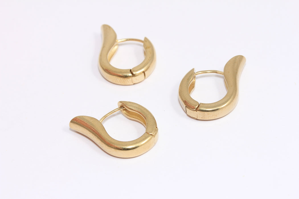 Lever Back Hoop Earrings, Drop Hoop Earrings