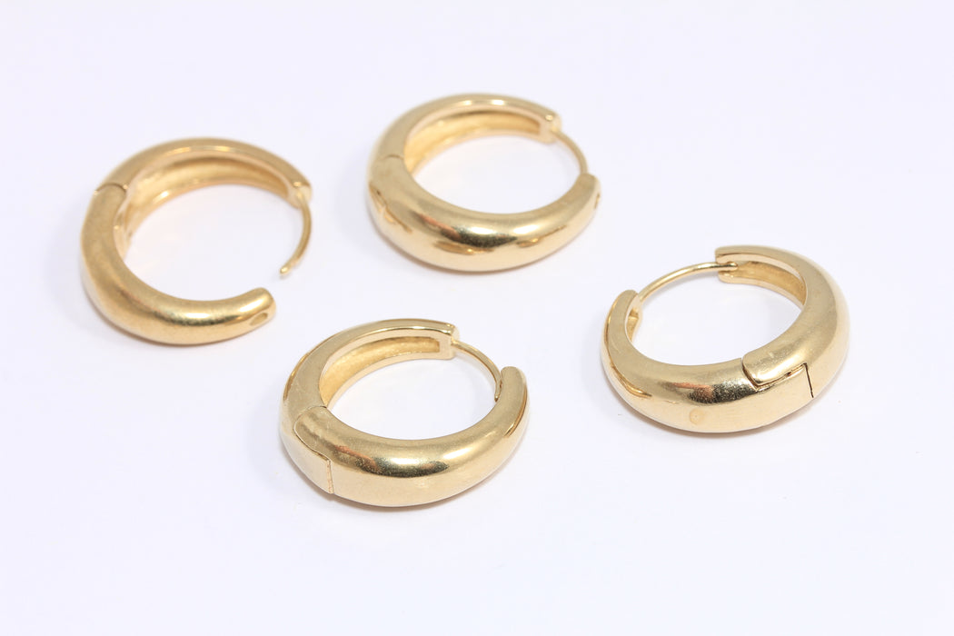 Lever Back Hoop Earrings, Circle Earrings