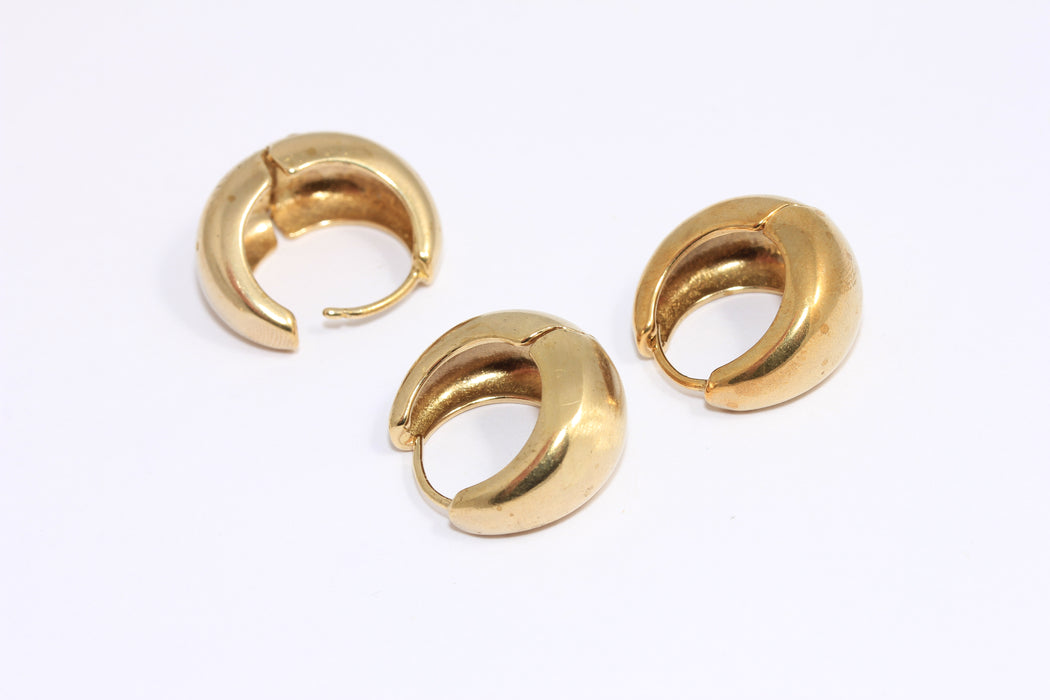 Lever Back Hoop Earrings, Round Earrings