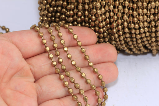 Raw Brass Ball Chain