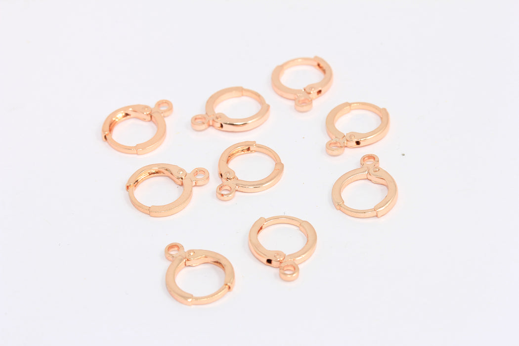 Lever Back Earrings, Lever Back Ear Hoops With Loop