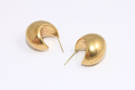 Puffed Hoop Earrings